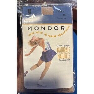 New Mondor Ice Skating Tights Size M Light Tan 5.2”-5.7” 115-135 Lbs Unopened